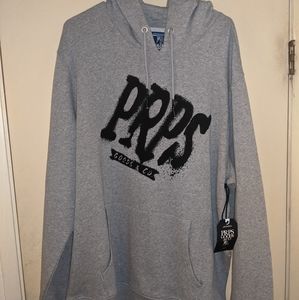PRPS Goods & Company Gray Pullover Hoodie size 2xl NWTs